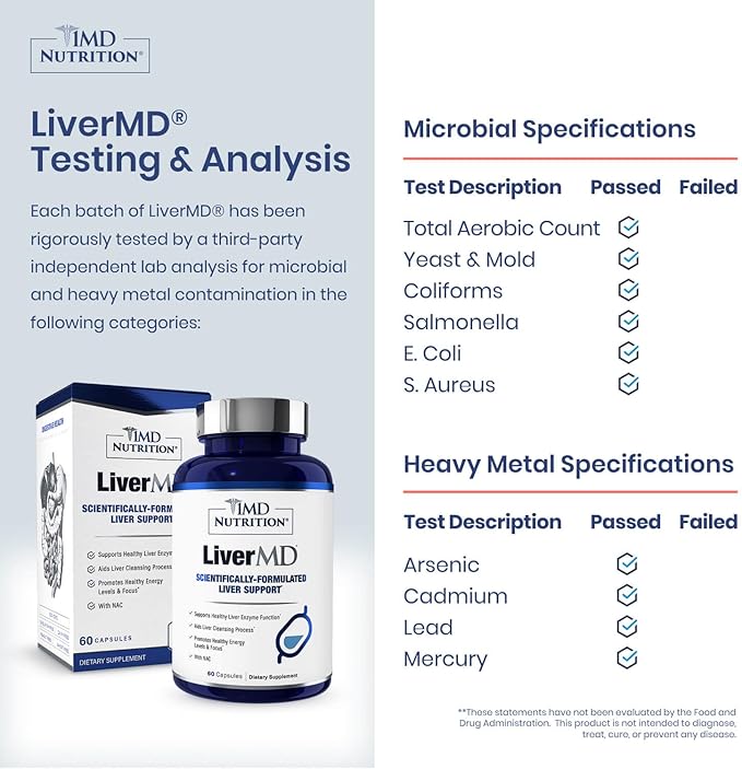 1MD Nutrition LiverMD – Liver Support Supplement | 60 Capsules